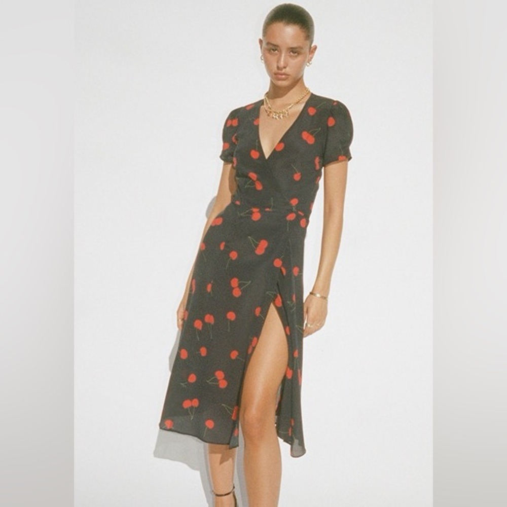 Realisation Par Cherry Midi Dress (worn once! Perfect condition)